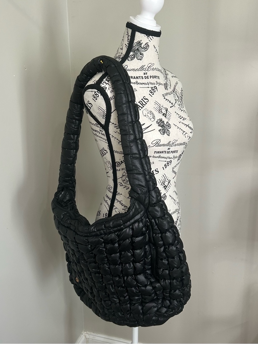 Simply Southern Quilted Puffer Shoulder Bag in Black NWOT